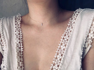 Tiny Star Choker in Sterling Silver