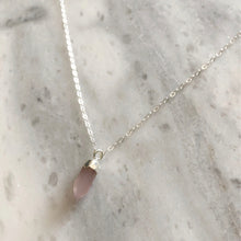 Love Stone Necklace in Sterling Silver