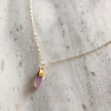 Love Stone Necklace in 14k Gold