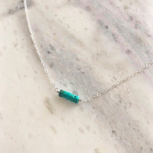 Turquoise Choker in Sterling Silver