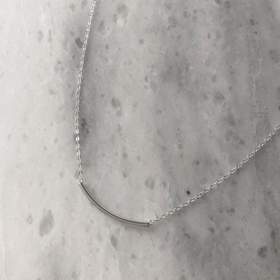 Tunnel Necklace in Sterling Silver