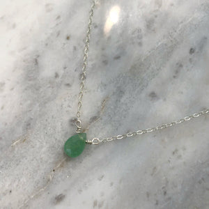Teardrop Necklace in Sterling Silver