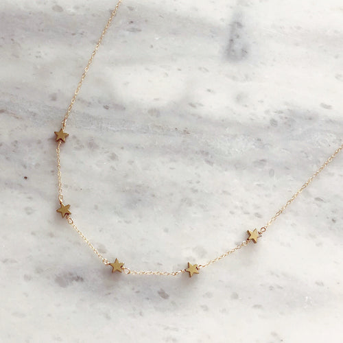 Starshine Choker in 14k Gold