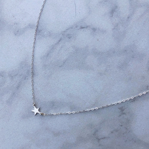 Shooting Star Choker in Sterling Silver
