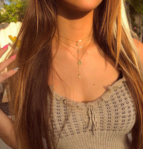 Stargazer Lariat in 14k Gold
