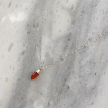 Courage Stone Necklace in Sterling Silver