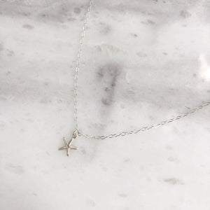 Starfish Choker in Sterling Silver