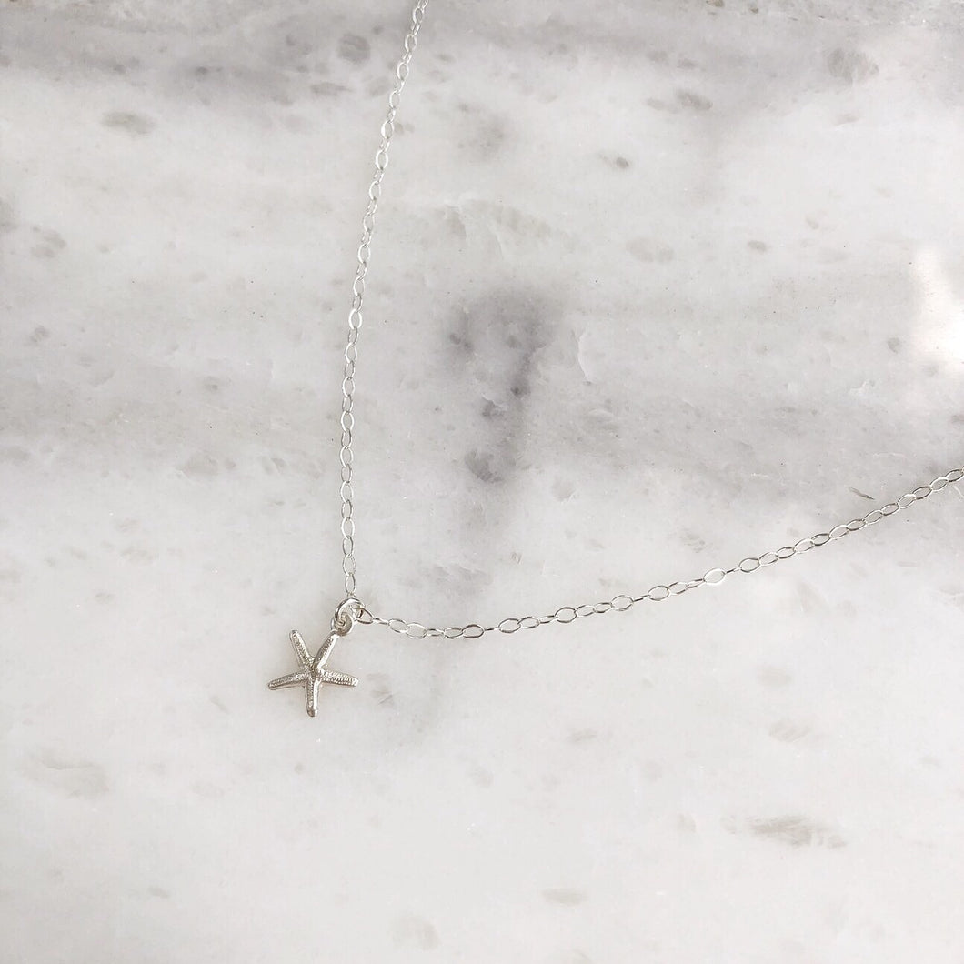 Starfish Choker in Sterling Silver