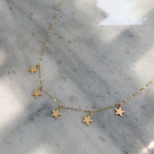 All The Stars Choker in 14k Gold