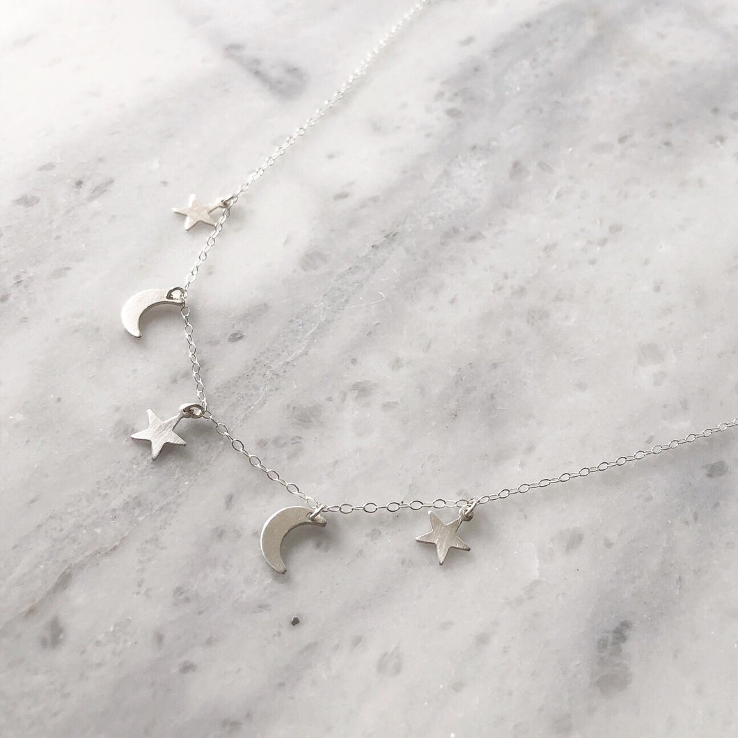 Cosmic Choker in Sterling Silver