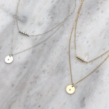 Initial Necklace SET in Sterling Silver